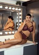 Elomi Matilda UW Plunge Bra Wine Diamond 16GG