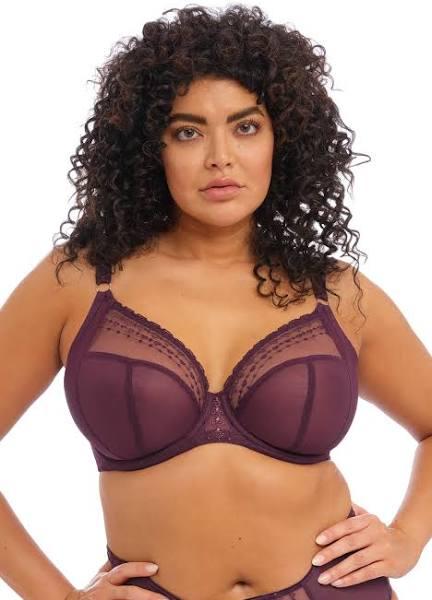Elomi Matilda UW Plunge Bra Wine Diamond 16GG