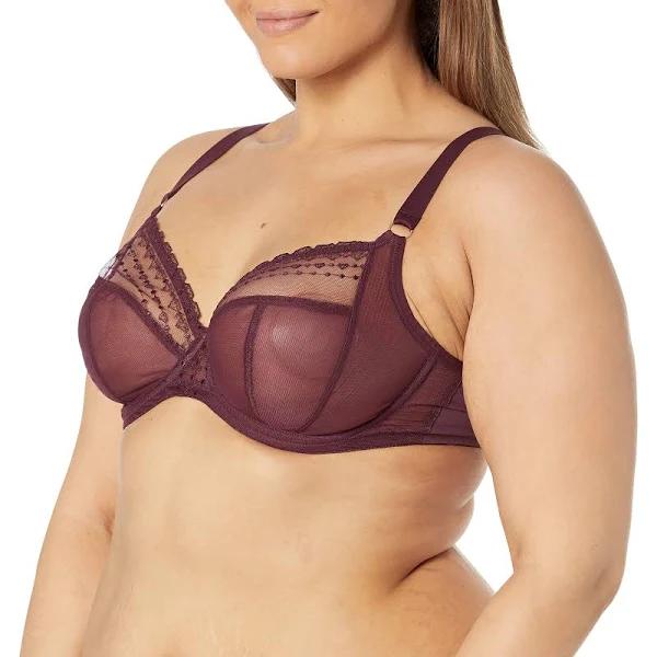 Elomi Matilda UW Plunge Bra Wine Diamond 16HH