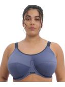 Elomi Plus Size Energise Underwire Sports Bra - Vintage Denim - Size 36FF