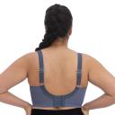 Elomi Plus Size Energise Underwire Sports Bra - Vintage Denim - Size 36FF