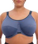 Elomi Plus Size Energise Underwire Sports Bra - Vintage Denim - Size 36HH