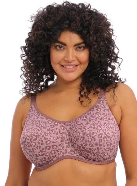 Elomi Underwire Sports Bra Dusky Leopard