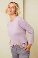 Emerge Merino Rib Boatneck Sweater - Lilac - Womens - Size S - Ezibuy