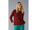 Emerge Merino Rib Boatneck Sweater Mahogany - M
