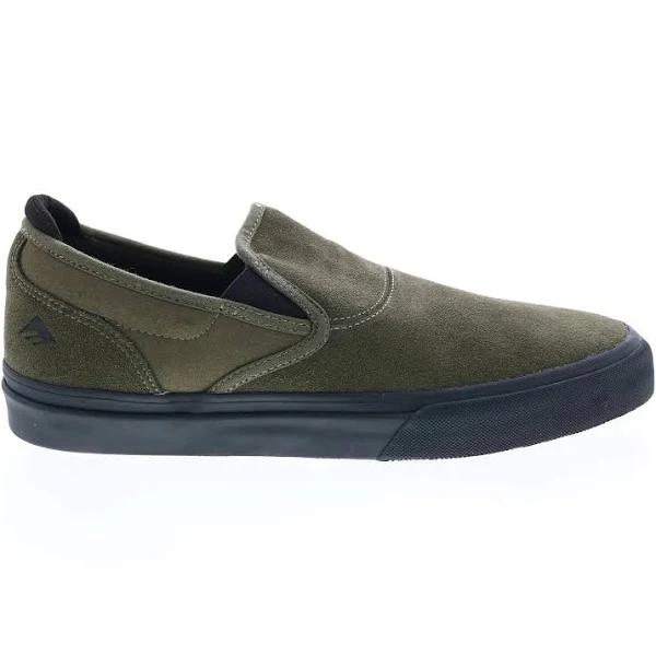 Emerica Wino G6 Slip On Mens Shoes - Olive Black