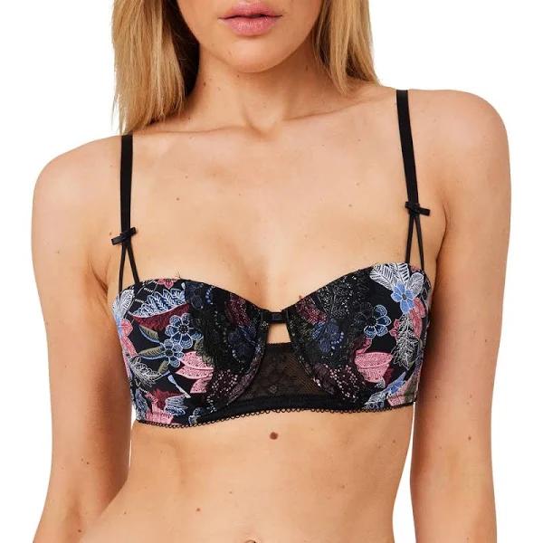 Emerson Women's Lace Push Up Bra - Black