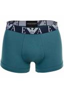 Emporio Armani 3 Pack Monogram Logo Trunks, Size S, Blue