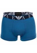 Emporio Armani 3 Pack Monogram Logo Trunks, Size S, Blue