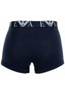 Emporio Armani 3 Pack Monogram Logo Trunks, Size S, Blue