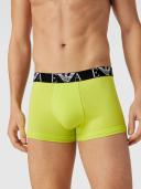 Emporio Armani 3 Pack Monogram Logo Trunks, Size XL, Black