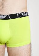 Emporio Armani 3 Pack Monogram Logo Trunks, Size XL, Black