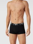 Emporio Armani 3 Pack Monogram Logo Trunks, Size XL, Black
