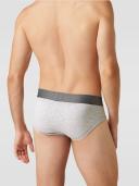 Emporio Armani Melange Stretch Cotton Brief Grey