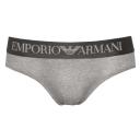 Emporio Armani Melange Stretch Cotton Brief Grey