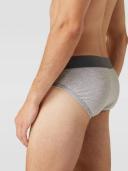 Emporio Armani Melange Stretch Cotton Brief Grey
