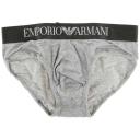Emporio Armani Melange Stretch Cotton Brief Grey