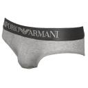 Emporio Armani Melange Stretch Cotton Brief Grey