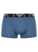 Emporio Armani Men's 3-Pack Bold Monogram Trunks - Marine/Pewter/Iron - S