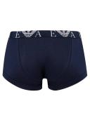 Emporio Armani Men's 3-Pack Bold Monogram Trunks - Marine/Pewter/Iron - S