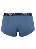 Emporio Armani Men's 3-Pack Bold Monogram Trunks - Marine/Pewter/Iron - S