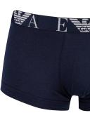 Emporio Armani Men's 3-Pack Bold Monogram Trunks - Marine/Pewter/Iron - S