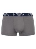 Emporio Armani Men's 3-Pack Bold Monogram Trunks - Marine/Pewter/Iron - S