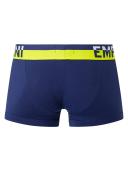 Emporio Armani Organic Cotton Megalogo Trunks - Navy - M