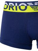 Emporio Armani Organic Cotton Megalogo Trunks - Navy - M
