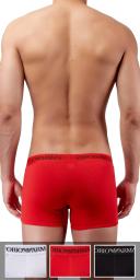 Emporio Armani Pure Cotton Boxer Brief 3-Pack White/Red/Black
