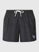 Emporio Armani Recycled Fabric Swim Shorts With Drawstring -Black 56
