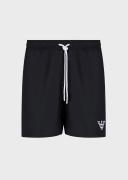Emporio Armani Recycled Fabric Swim Shorts With Drawstring -Black 56