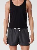Emporio Armani Recycled Fabric Swim Shorts With Drawstring -Black 56