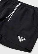 Emporio Armani Recycled Fabric Swim Shorts With Drawstring -Black 56