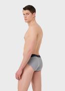 Emporio Armani - Soft Modal Briefs, 90% Modal 10% Elastane, Gray, Size: L