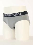 Emporio Armani - Soft Modal Briefs, 90% Modal 10% Elastane, Gray, Size: XL