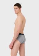 Emporio Armani - Soft Modal Briefs, 90% Modal 10% Elastane, Gray, Size: XL