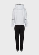 Emporio Armani - Stretch Cotton Tracksuit, 94% Cotton 6% Elastane, White 1, Size: XL
