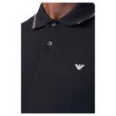 Emporio Armani Stretch Pique Polo Shirt - Blue Navy - 8N1FB4-1JPTZ Co