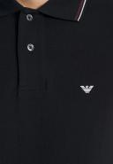 Emporio Armani Stretch Pique Polo Shirt - Blue Navy - 8N1FB4-1JPTZ Co