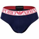 Emporio Armani - Two-Pack of Endurance Logo Briefs, 95% Cotton 5% Elastane, Blue, Size: L