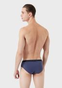 Emporio Armani - Two-Pack of Endurance Logo Briefs, 95% Cotton 5% Elastane, White, Size: L