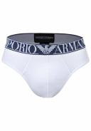 Emporio Armani - Two-Pack of Endurance Logo Briefs, 95% Cotton 5% Elastane, White, Size: L