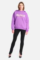 Ena Pelly Austin Collegiate Hooded Sweater - Meadow Violet 14