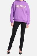 Ena Pelly Austin Collegiate Hooded Sweater - Meadow Violet 14