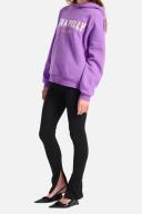 Ena Pelly Austin Collegiate Hooded Sweater - Meadow Violet 14