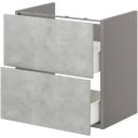 ENHET Base CB F Washbasin W 2 Drawers, grey/concrete Effect