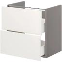 ENHET Base CB F Washbasin W 2 Drawers, grey/concrete Effect