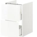 ENHET Base CB F Washbasin W 2 Drawers, grey/high-gloss White