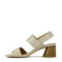 EOS Footwear - Petto Women Leather Block Heels Sandals Tan / 39